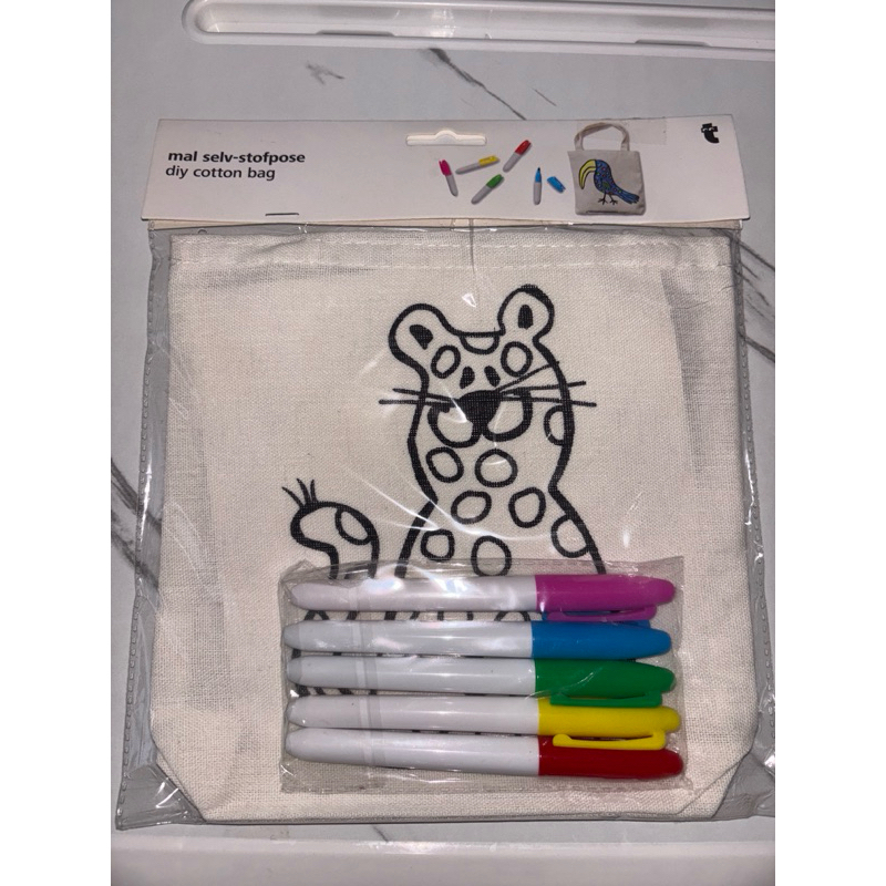 

diy cotton Bag, melukis tas dengan spidol, kualitas terbaik.