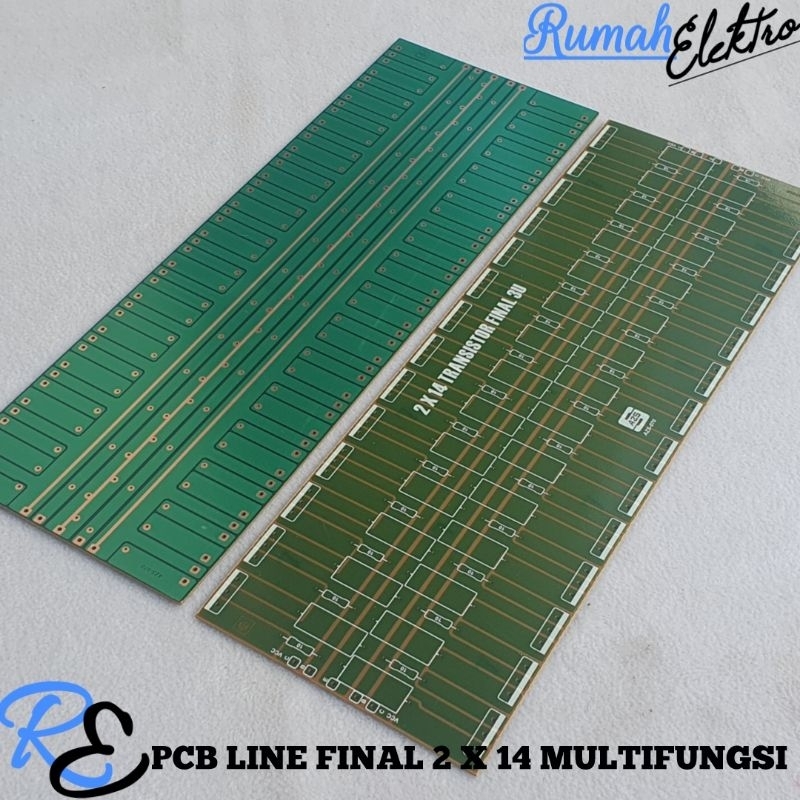 PCB LINE FINAL 2 X 14 TRANSISTOR FINAL 3U MULTIFUNGSI