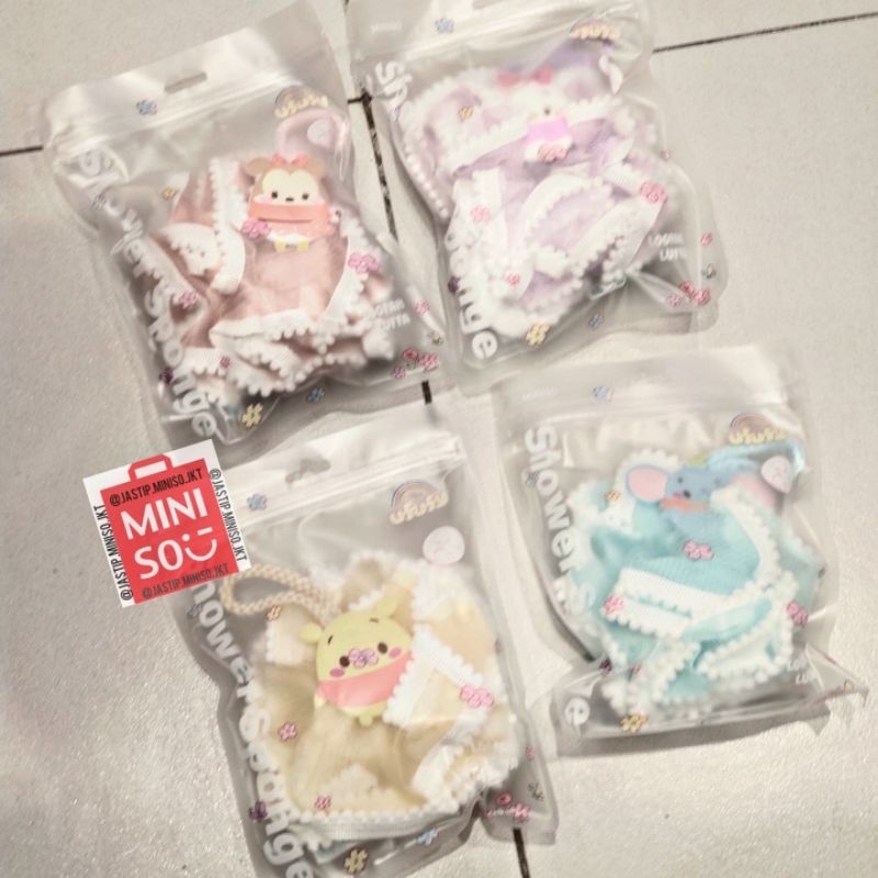 MINISO 🆕 Loofah / Bath Sponge DISNEY Ufufy Collection (DAISY / MINNIE / DUMBO / WINNIE)