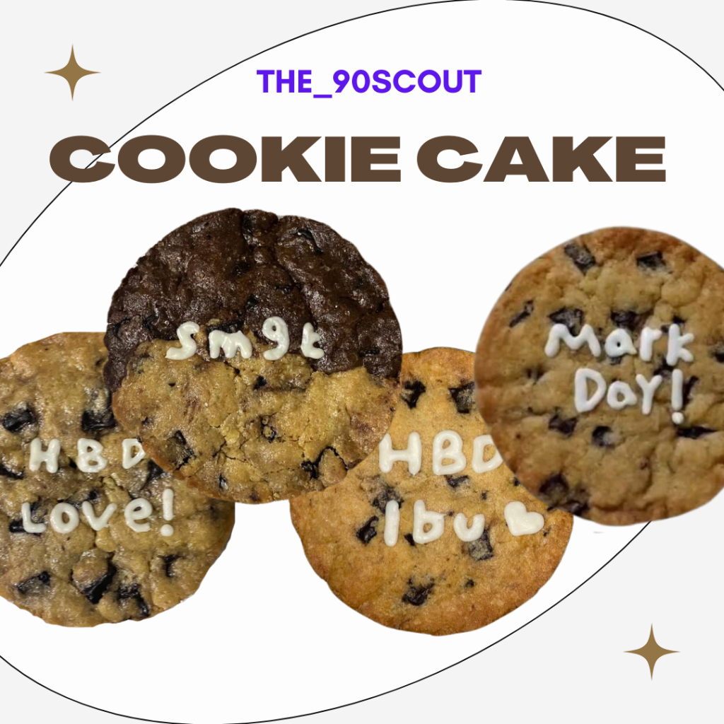 

Cookie cake 12cm custom design notes dan variant cookies