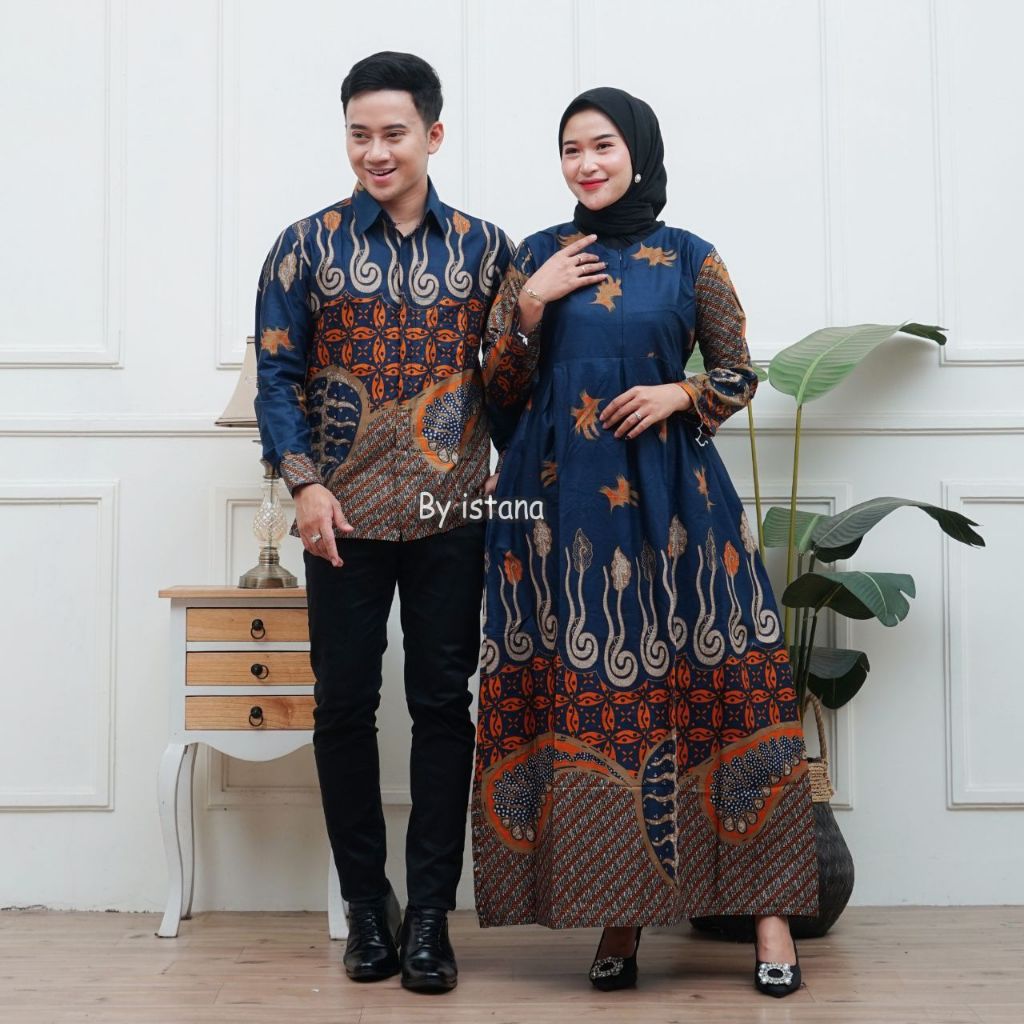 Baju batik couple pria wanita | Setelan batik pria wanita bisa pisah | Batik pria wanita termurah