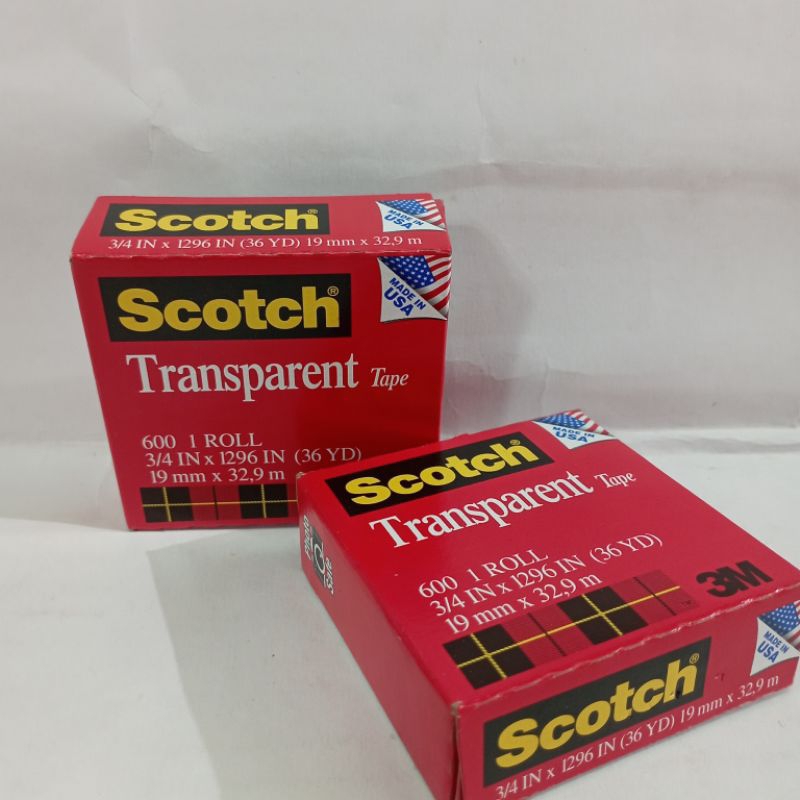 

SCOTGH TRANSPARANT TAPE 3M 19x39,,9mm (36yd) / pcs