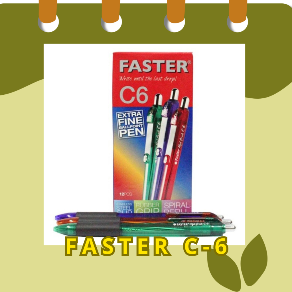 

Bolpoin Faster C6 / Pen Faster C6 / Faster C6 / Hitam