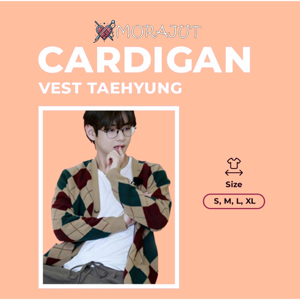 [PROMO] Cardigan taehyung BTS RUN / v cardigan vest Rompi