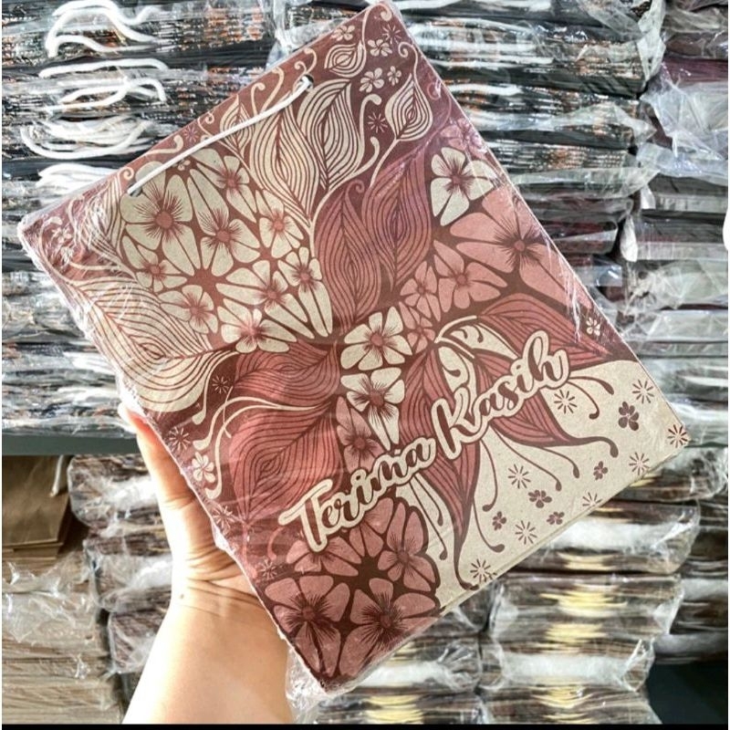 

grosir paperbag 200 pcs tali besar 21x17x5.5