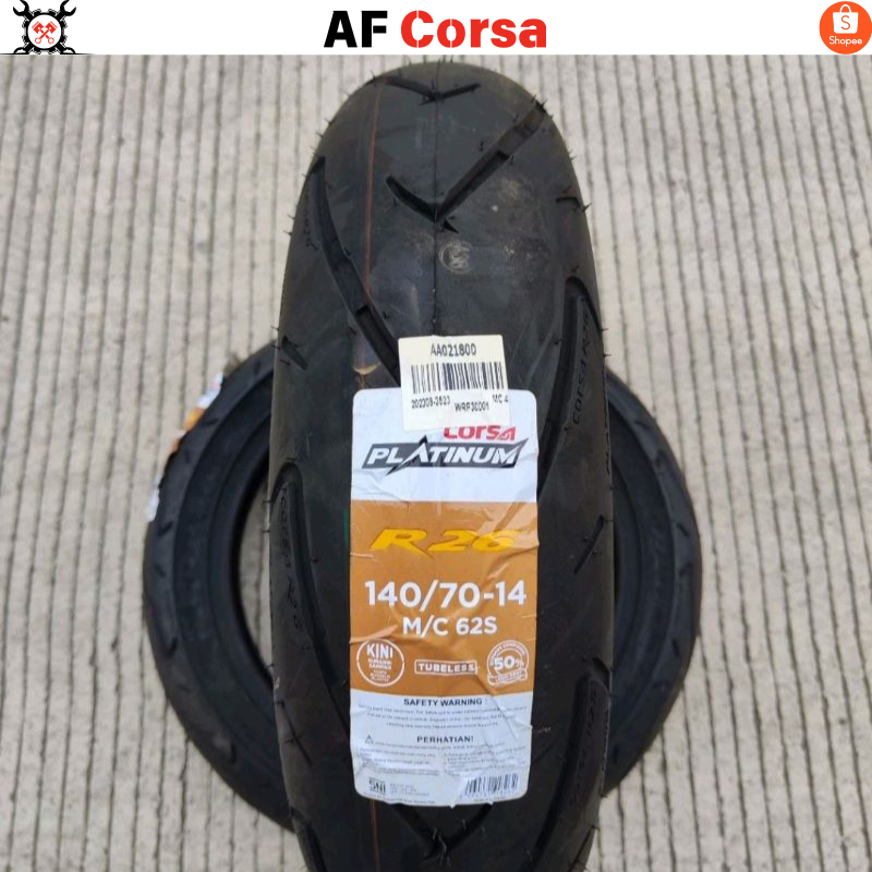 Ban corsa R26 ban belakang motor aerox ukuran 140 70 - 14 tubeles