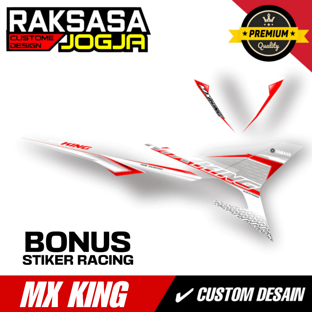 STRIPING CUSTOM MX KING EXCITER / YAMAHA SNIPER 150 MXi / DASAR HITAM / STRIPING YAMAHA Y15ZR / EXCI