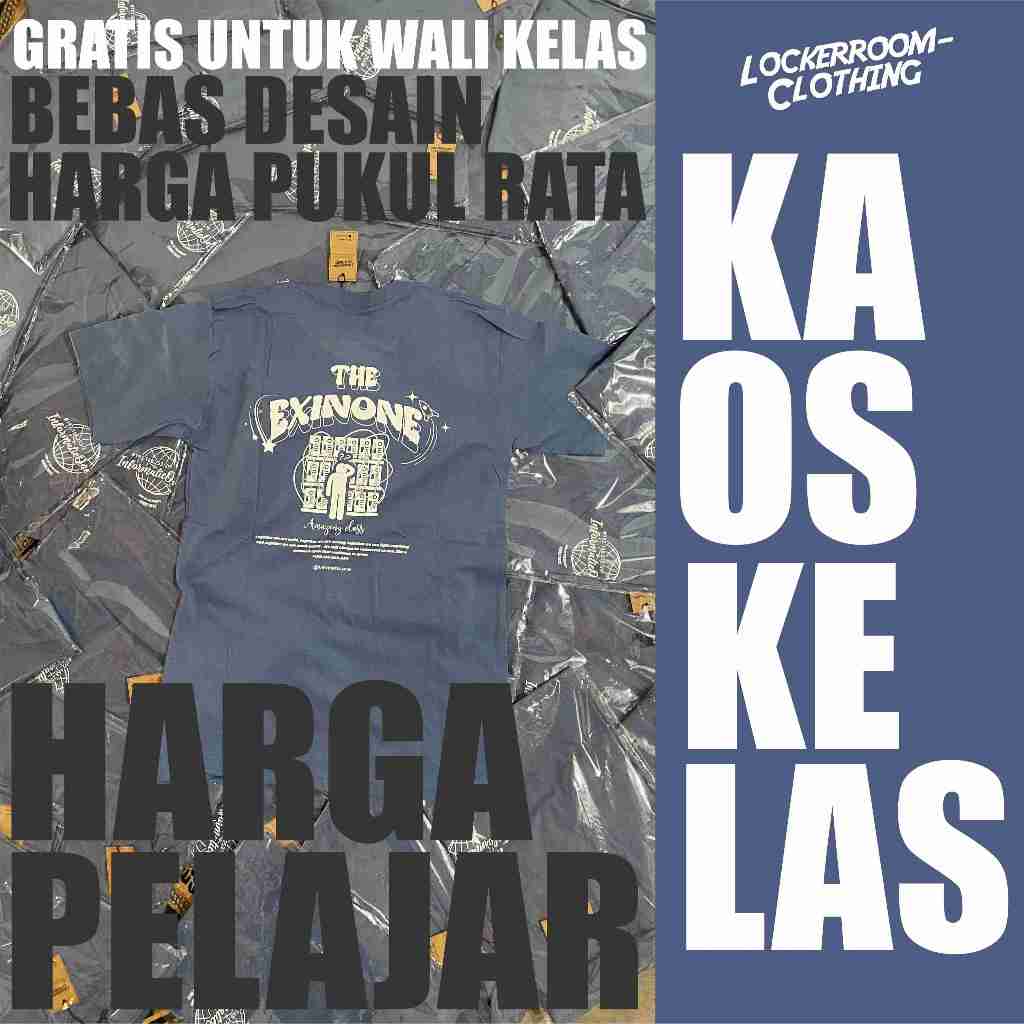 Kaos Kelas Bebas Desain Gratis untuk Wali Kelas