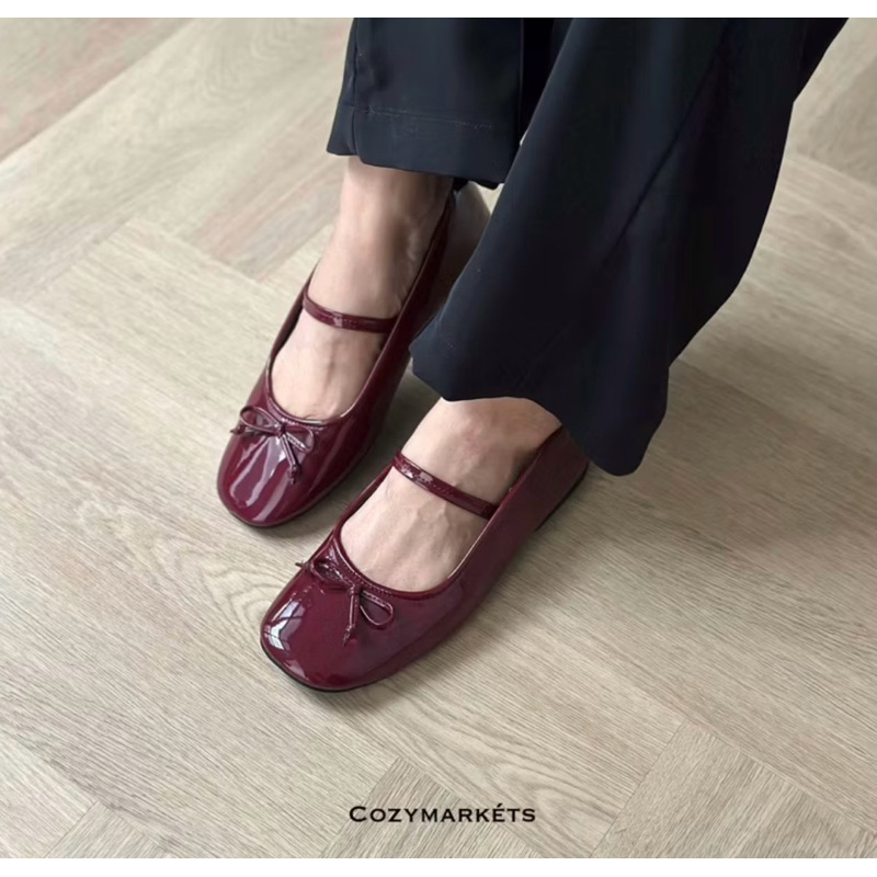 Minete Ribbon Ballet Flatshoes by CozyMarkets