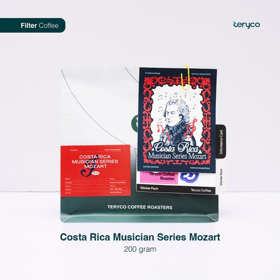 

Teryco Roasters - 200 gr / Costa Rica Musician Series Mozart 200 gram - Single Origin Filter Roast / Kopi Filter