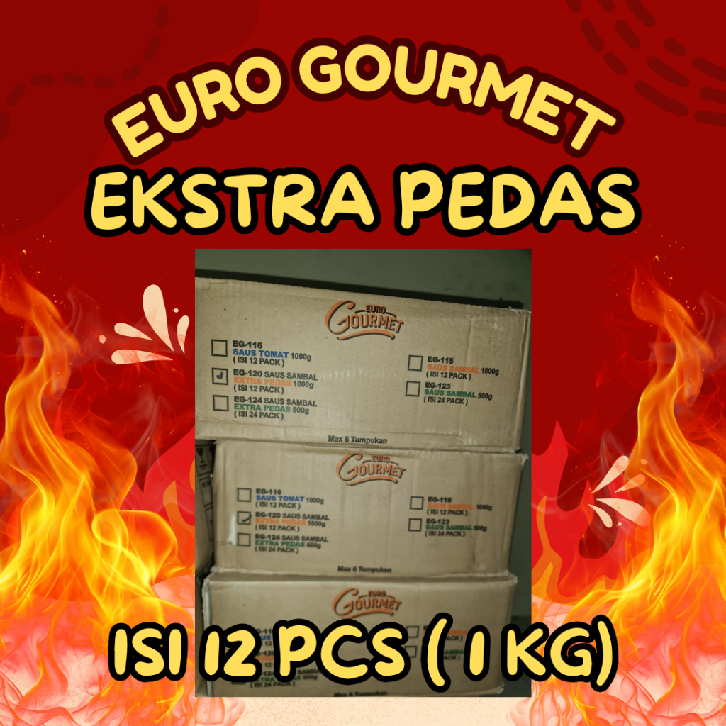 

Euro Gourmet Extra Pedas 1 Kg Karton isi 12pcs