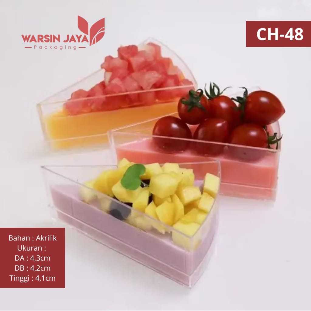 CUP Puding CH 48 isi 10pcs - cup puding segitiga
