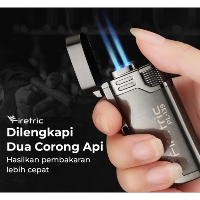 Korek api gas lighter double jet torch