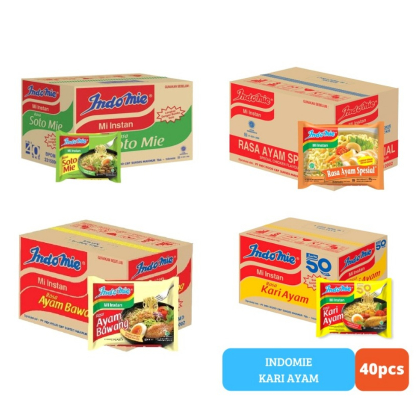 

Indomie Kuah All Varian DOS (1 dus Isi 40 pcs)