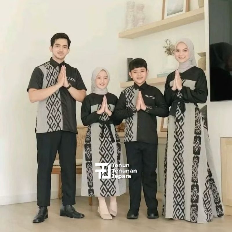 TTJ - SETELAN BAJU KELUARGA TENUN TROSO ORIGINAL - KEMEJA GAMIS ORIGINAL