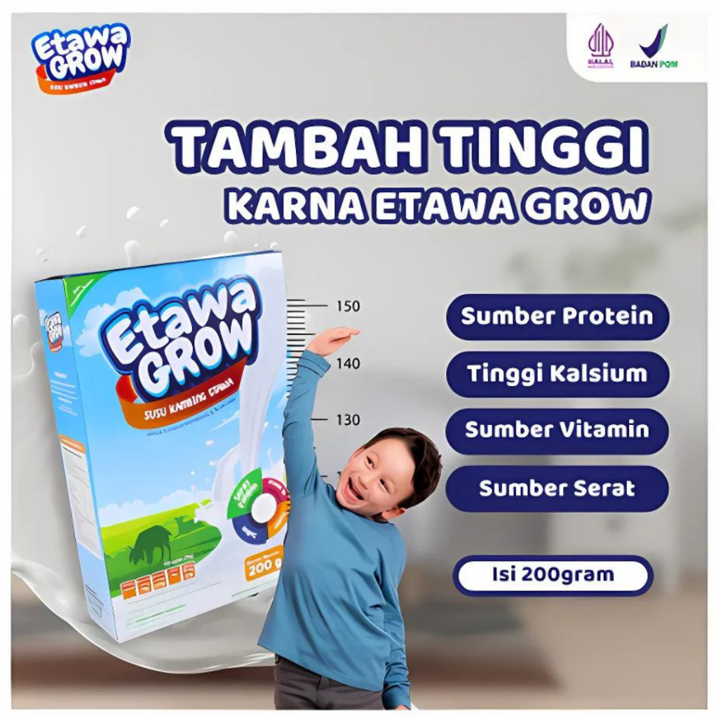 

ETAWA GROW | Susu Kambing Ettawa Untuk Tumbuh Kembang Si Buah Hati - Bernutrisi Pertumbuhan Anak