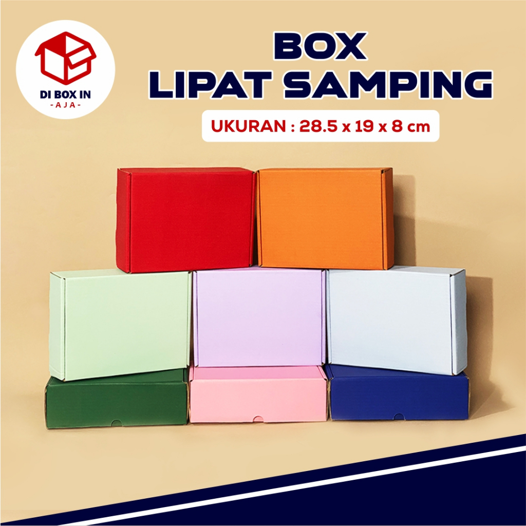 

Kardus Box DC LS 28.5 x 19 x 8 cm - Hampersbox/Clothesbox/Coklatpolos/Customdesain/Customukuran