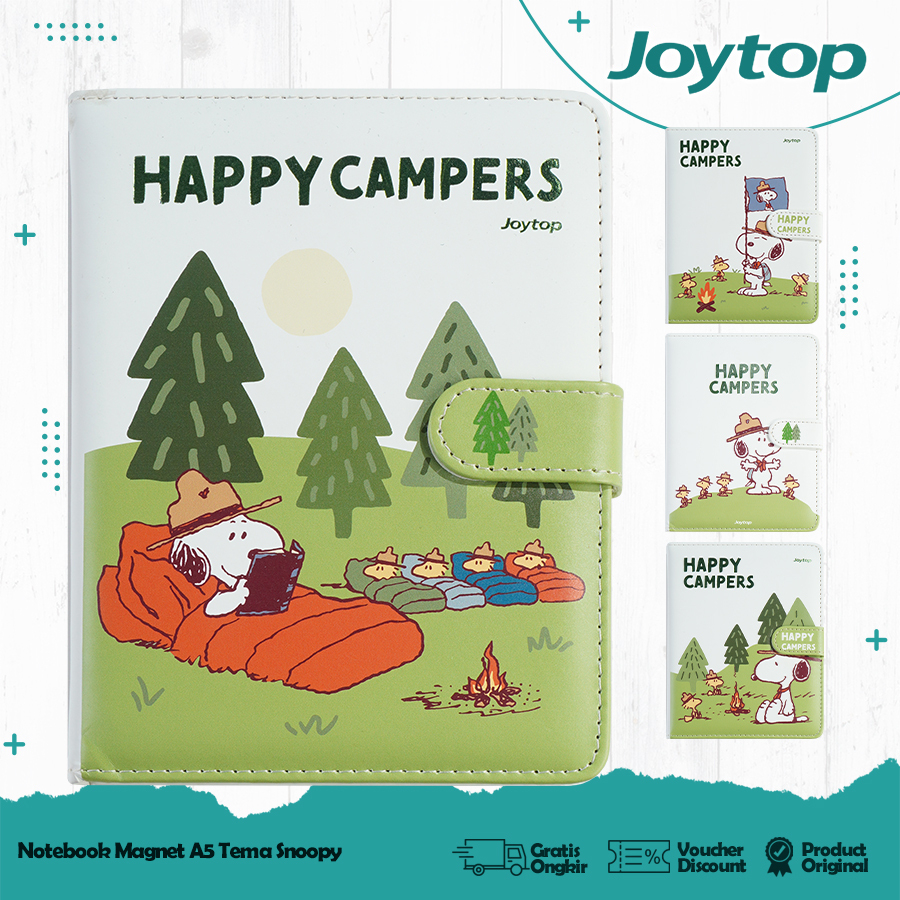 

JOYTOP Notebook Magnetik/ Buku Catatan Planner Jurnal A5 A6 Snoopy Cute