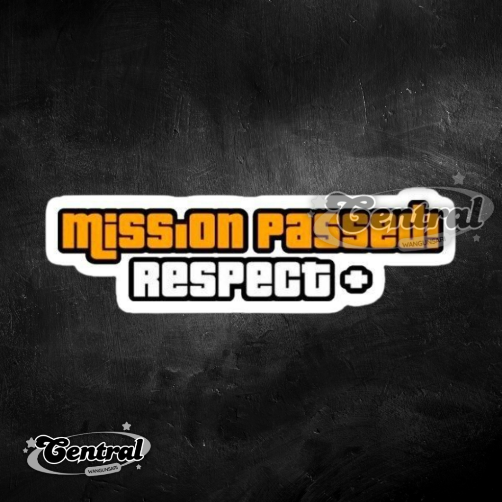 

Stiker MISSION PASSED RESPECT Aesthetic Laptop Brand Tumblr Helm Laptop Case Sticker Case