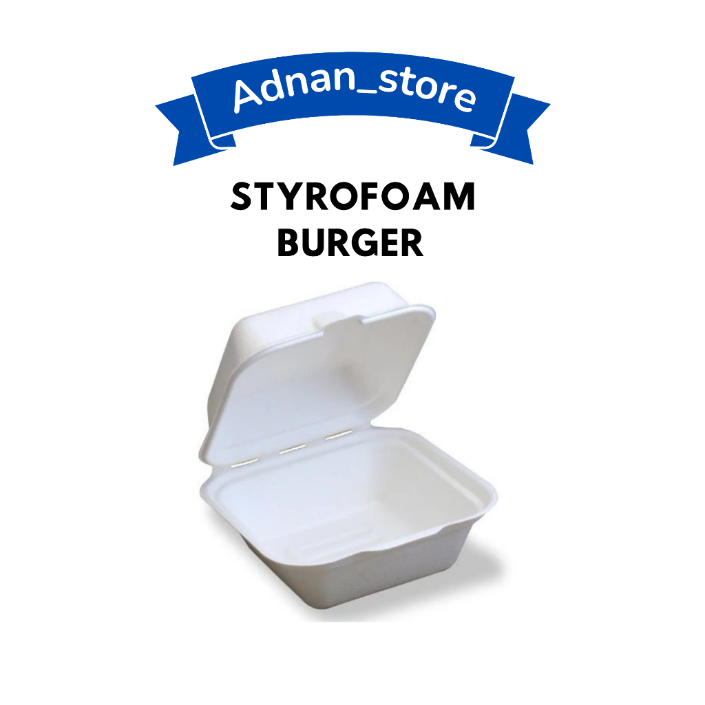 FOAM BURGER/STYROFOAM BURGER/BOX BURGER 10PCS