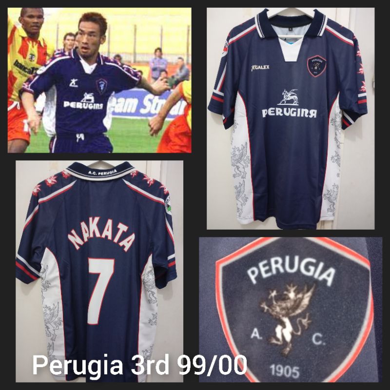 ME JERSEY PERUGIA 3RD 1999/2000 - NAKATA 7 - VENDOR LOKAL