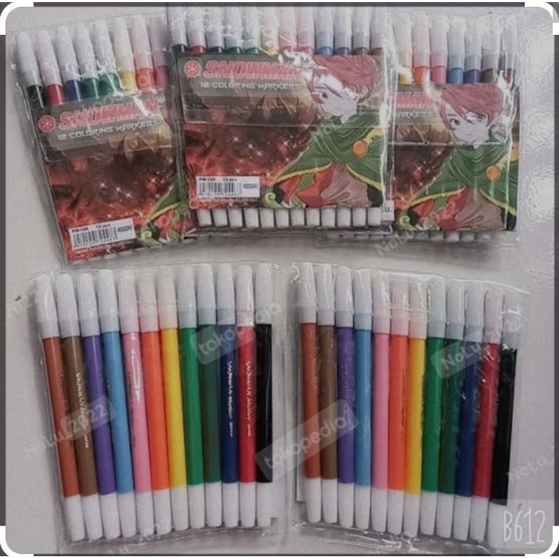 

PENSIL WARNA SNOWMAN ISI 12