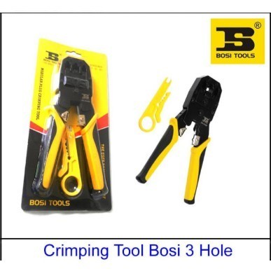 CRIMPING TOOL KIT BOSI / TANG KRIMPING RJ45 CAT5e dan CAT6e