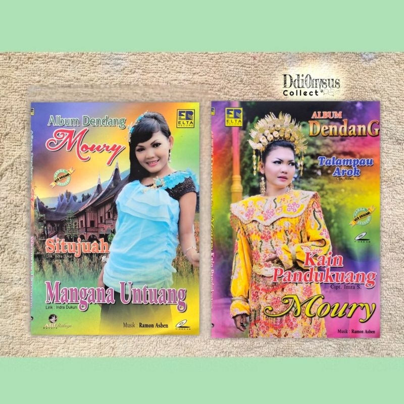 VCD ORIGINAL ALBUM DENDANG MINANG PADANG MOURY GN VOL 1, Vol 2 - ELTA RECORD