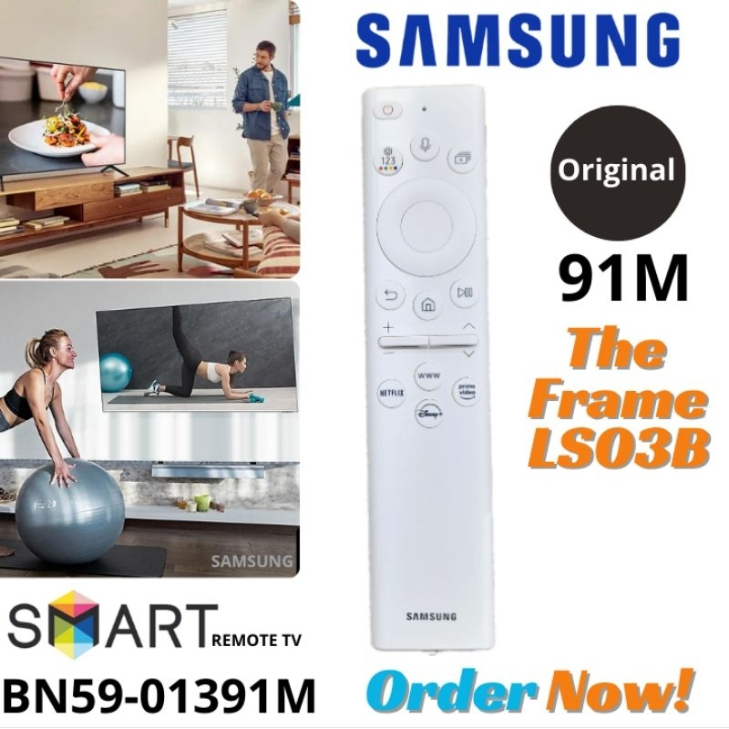 [Pasti Asli] BN59-01391M Samsung Remote tv The Frame/The sherif 91M QA43LS03C QA50LS03C QA55LS03C QA