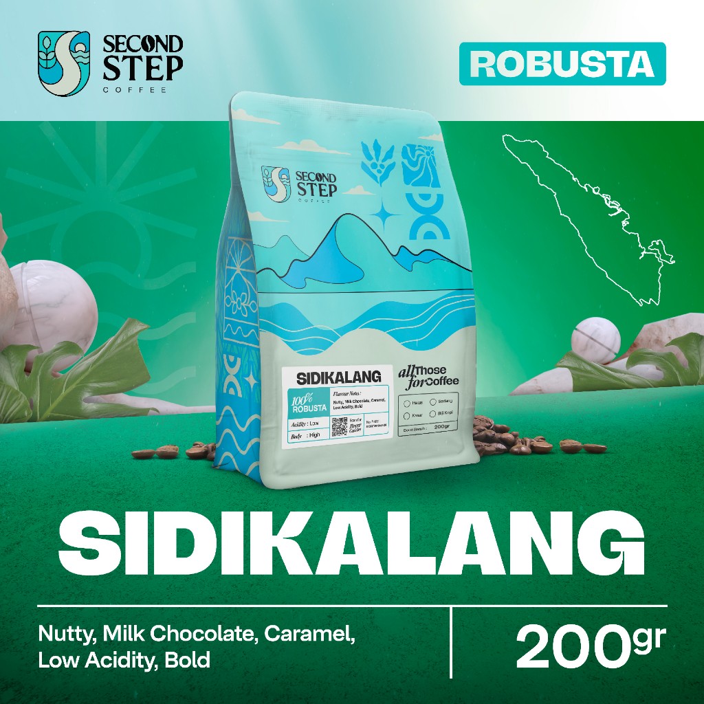 

Biji Kopi Bubuk Robusta Sidikalang Asli Coffee Beans Espresso 200gr