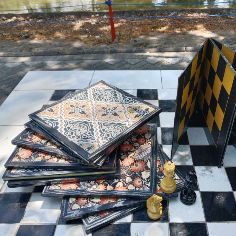 Chess Board Papan catur lipat serat kombinasi tipe ARJUNA DGT PRO