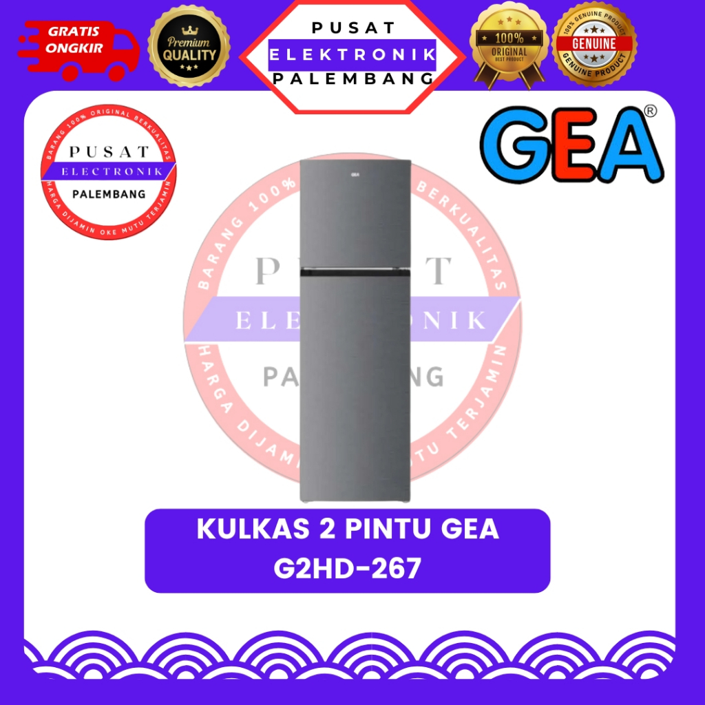 KULKAS 2 PINTU GEA G2D-267 KULKAS 2 PINTU PALEMBANG