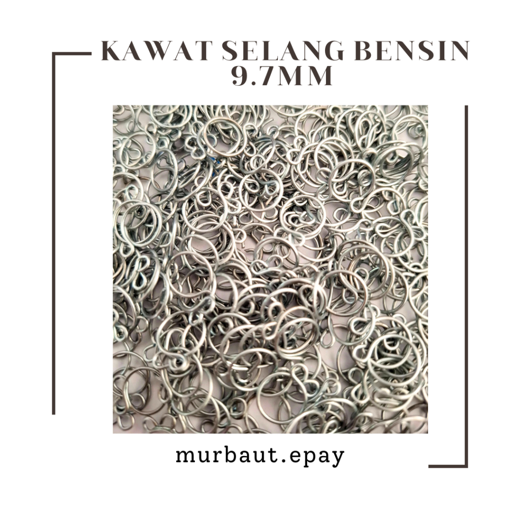 KLEM /KAWAT SELANG BENSIN 9,7MM - 20 PCS