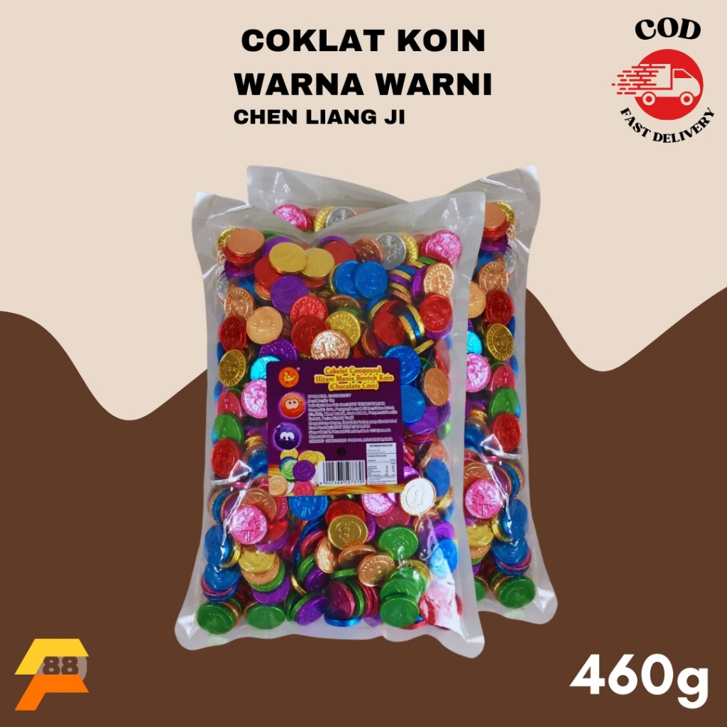 

Coklat Enak Koin Warna Warni 460gr