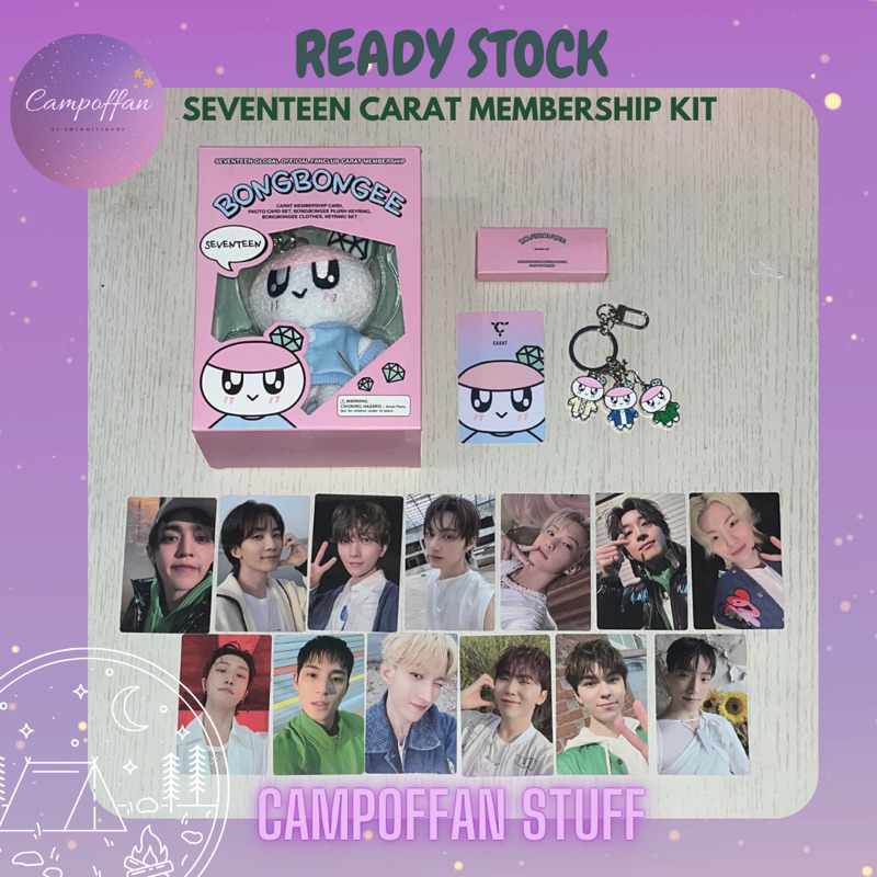 [READY] SEVENTEEN CARAT MEMBERSHIP KIT BONGBONGEE • SCOUPS JEONGHAN JOSHUA JUN HOSHI WONWOO WOOZI TH