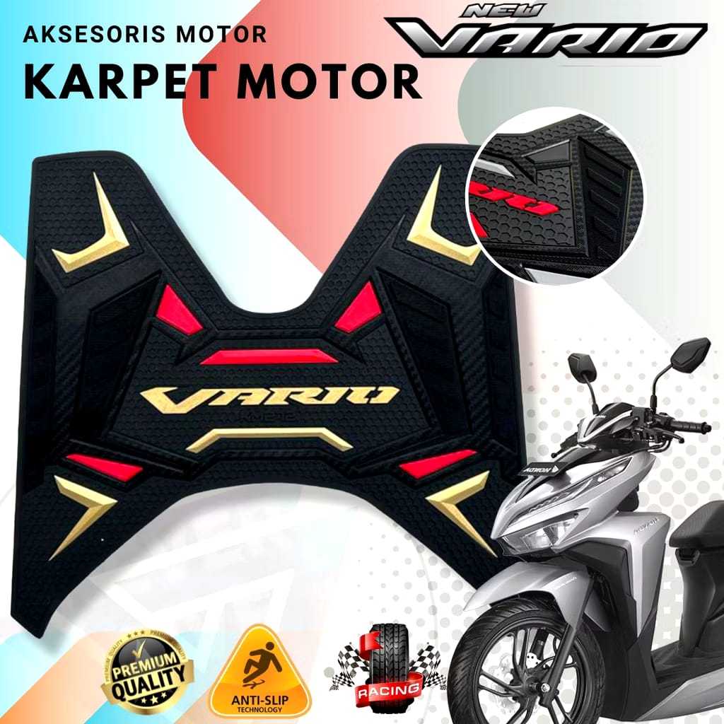 Karpet Motor HONDA VARIO 125-150 2019-2024/Pijakan Kaki Motor HONDA VARIO 125-150 2019-2024