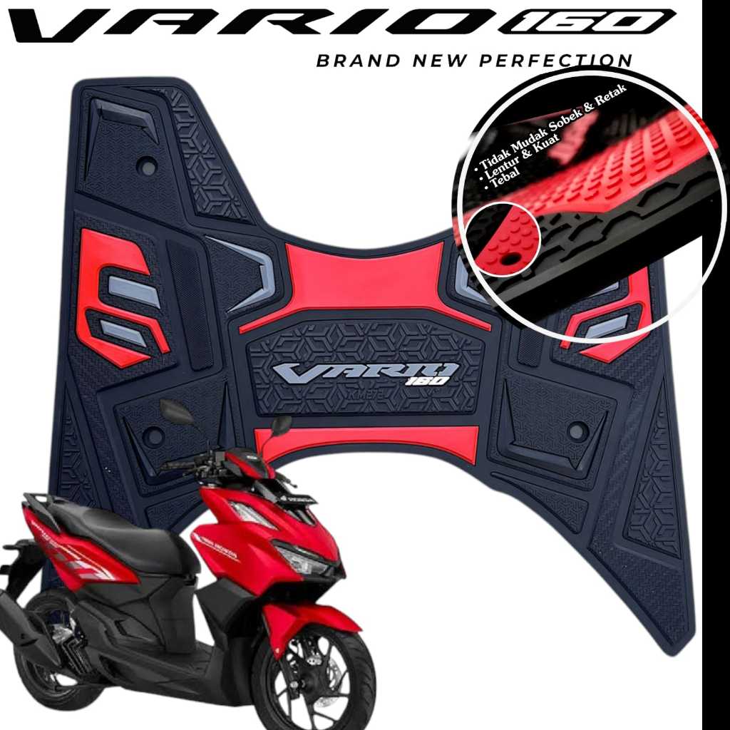 Aksesoris Karpet Motor Honda Vario 160 New/Pijakan Kaki Motor Honda Vario 160 New