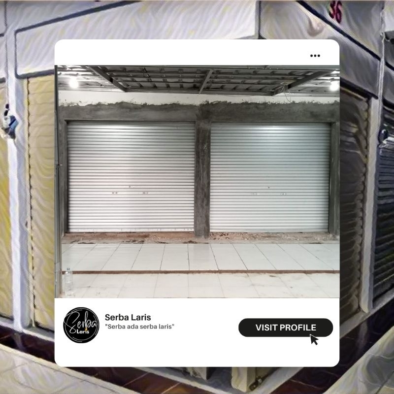 rolling door galvanis untuk pintu garasi atau pintu ruko