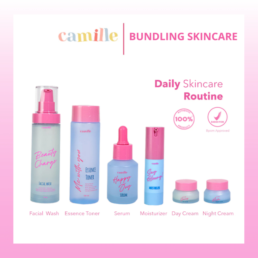 [DAPAT HADIAH] Camille Beauty Bundling 6 Produk Skincare Original - BPOM