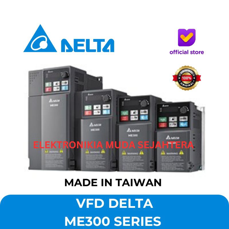 Inverter Delta 2.2KW / 3HP 380V VFD / VSD Inverter DELTA ME300 SERIES MADE IN TAIWAN