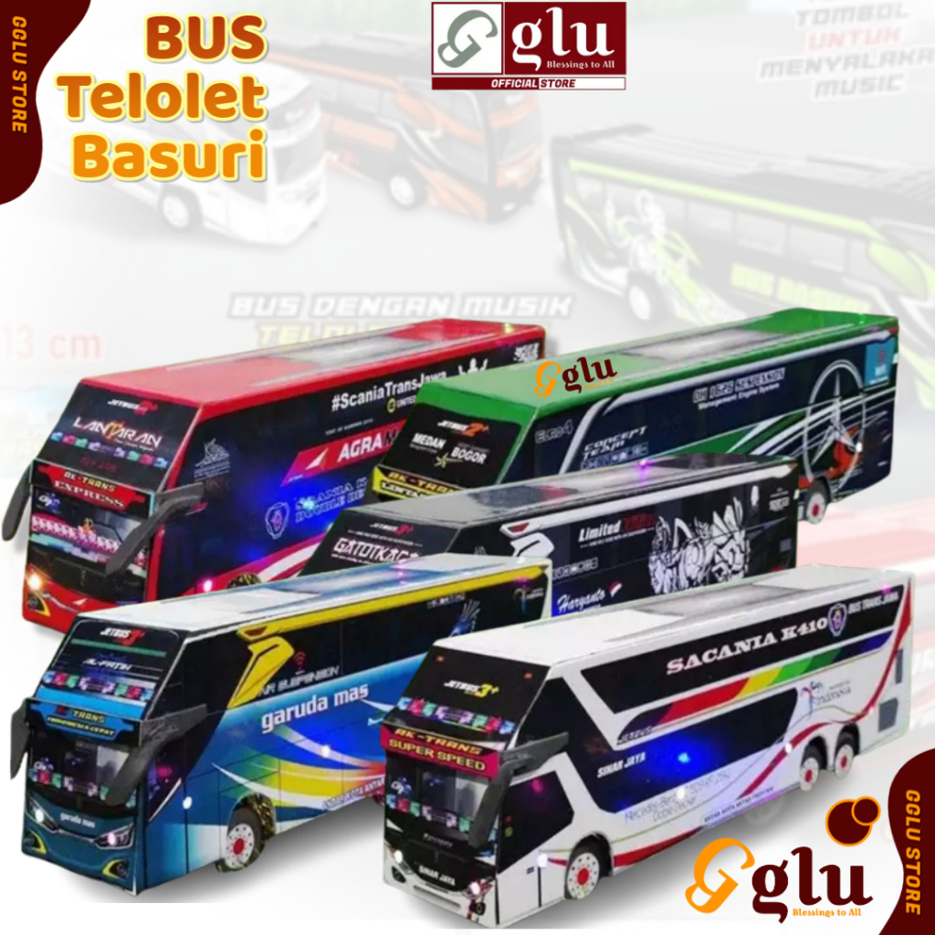 Bus Telolet Basuri Bunyi Mainan Anak Bus Basuri Bisa Suara Telolet Murah