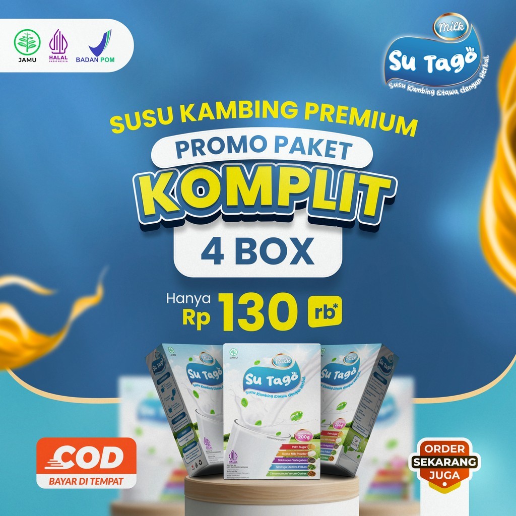 

SU TAGO - Susu Kambing Premium Paket Komplit 4 Box