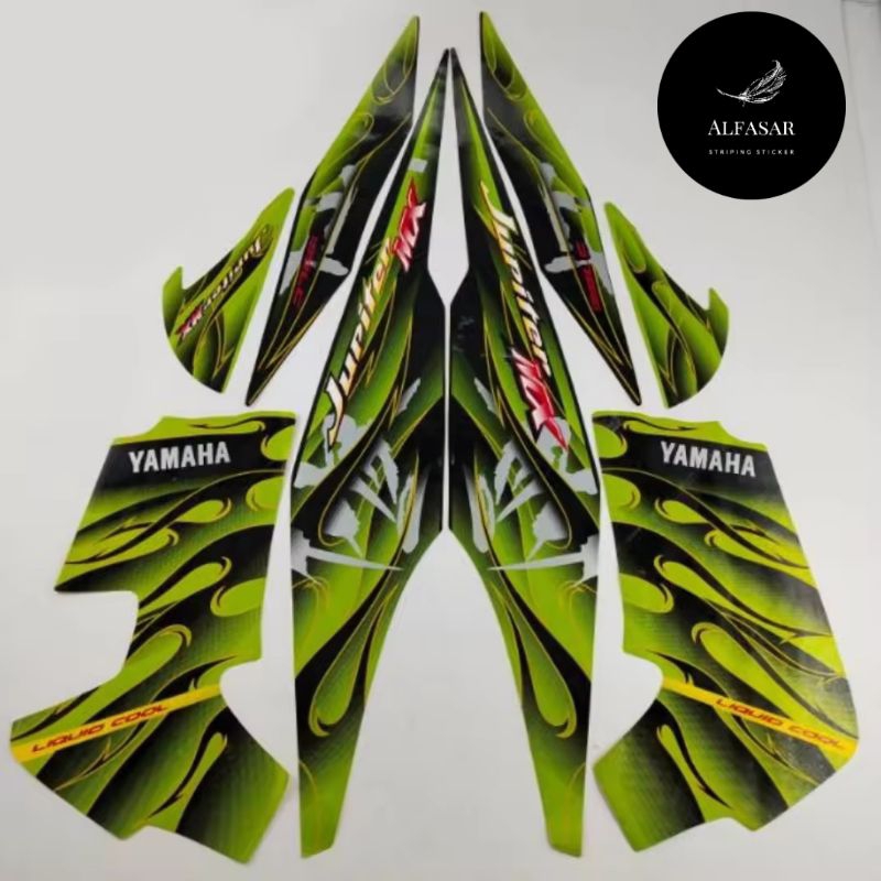 STICKER Striping YAMAHA JUPITER MX 135 Old 2008 Hijau