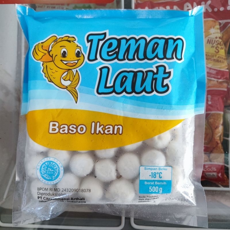 

Teman Laut Bakso Ikan 500g Isi 40