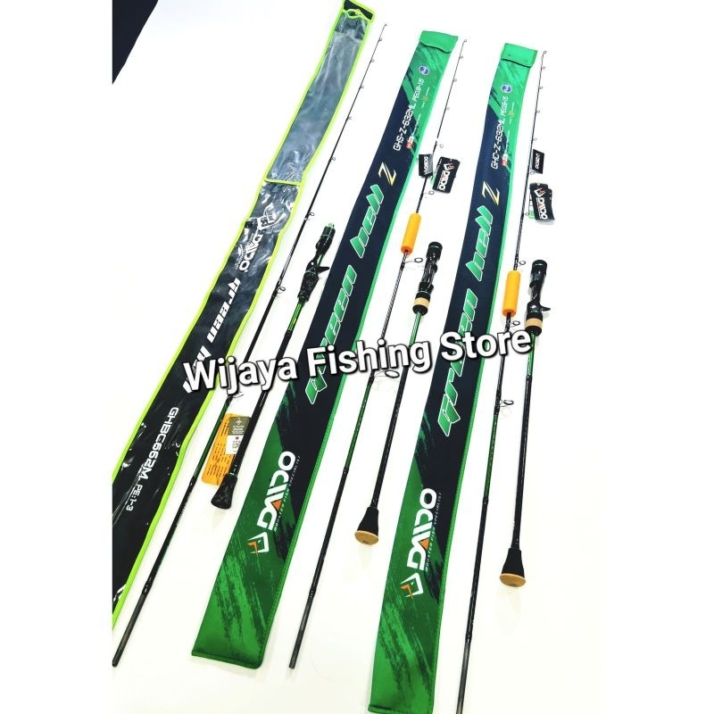 Joran Pancing Daido Green Hell Biasa dan Green Hell Z 190 198 CINCIN FUJI
