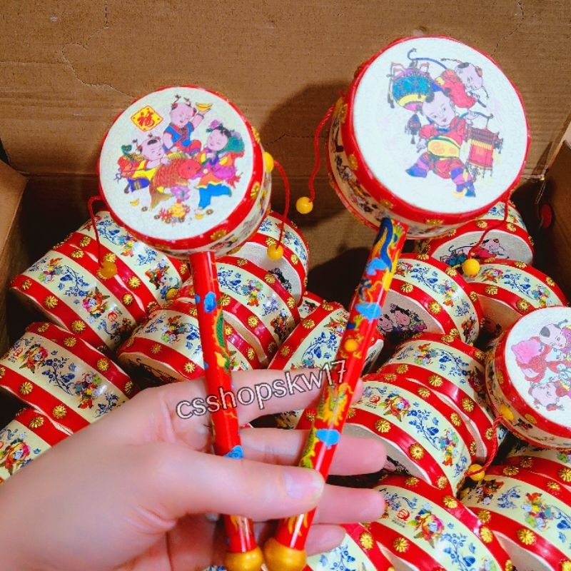 Mainan Gendang Tangan Anak|Gendang Tradisional|Gendang Siao Hai
