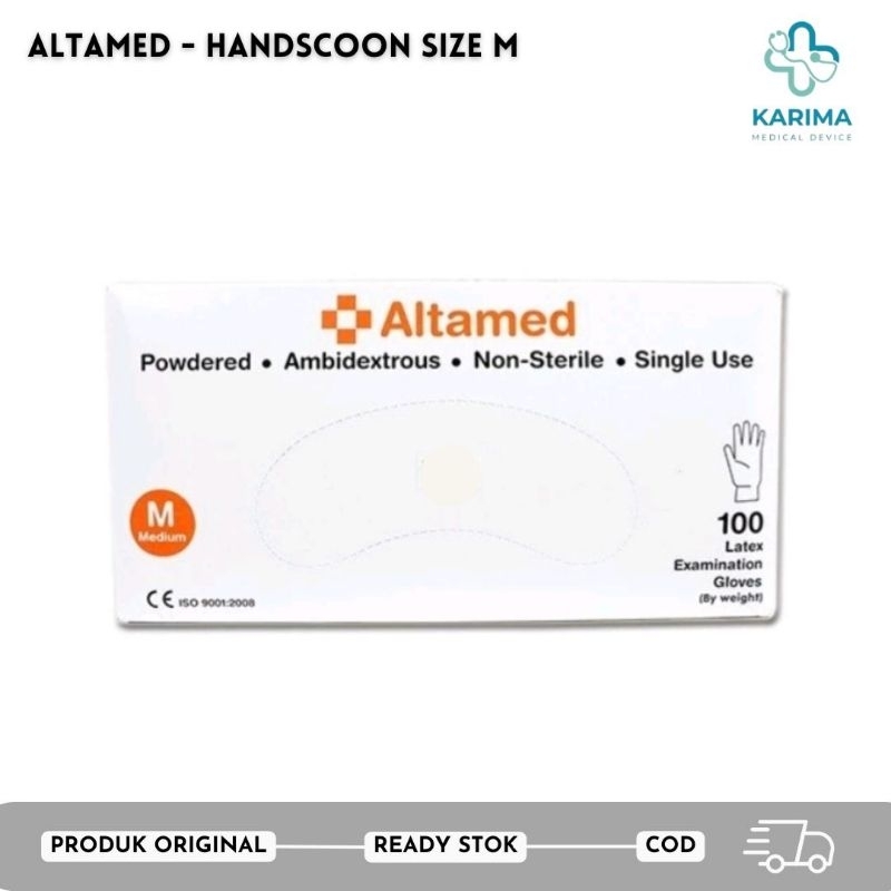 ALTAMED - SARUNG TANGAN KARET SIZE M - HANDSCOON