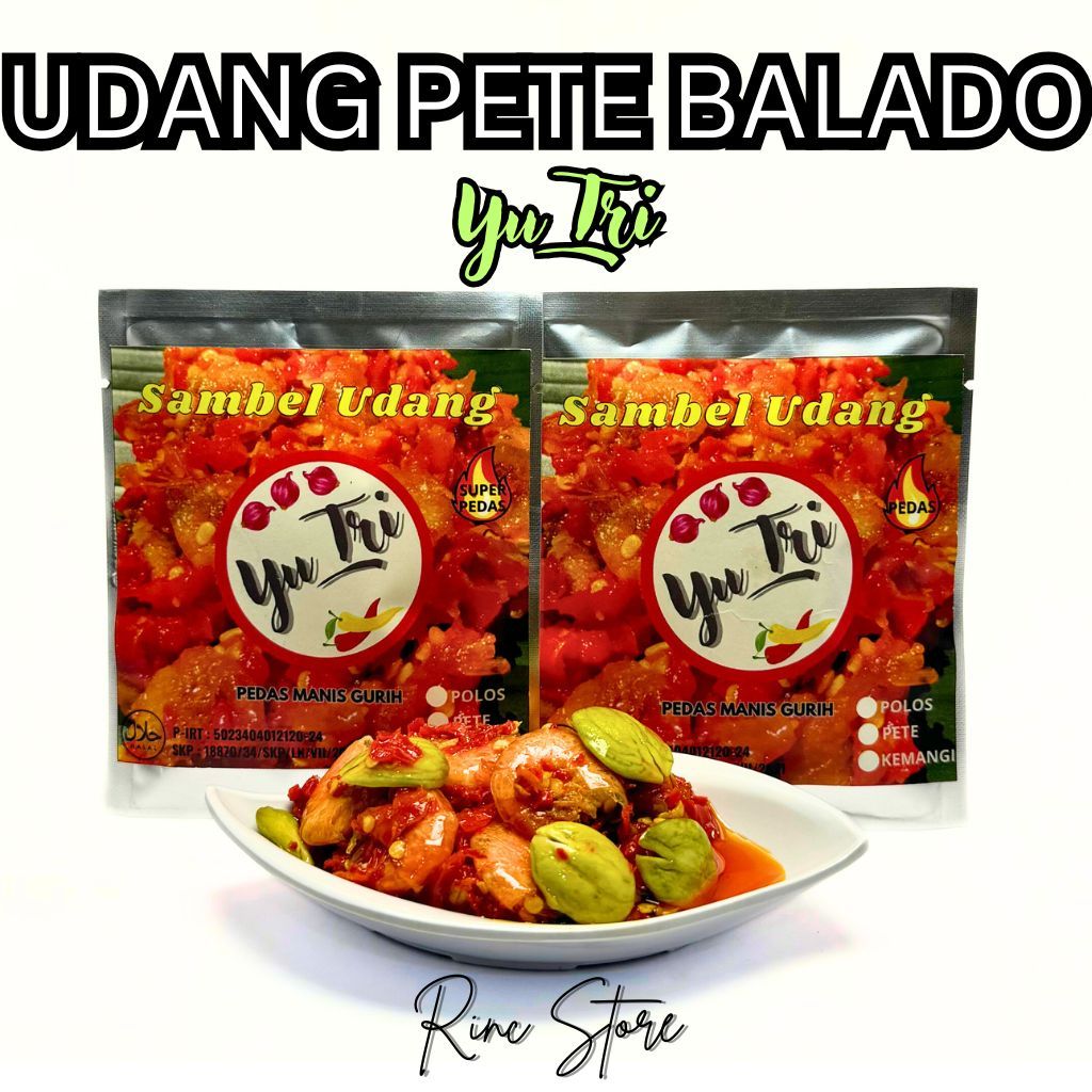 

Promo Udang Pete Balado 60 Gram Sambel Pedas Manis Gurih Halal Sachet Lauk Higienis Murah