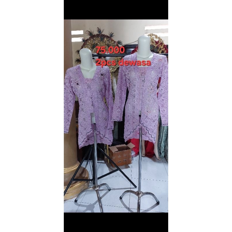 kebaya domas ungu lilac