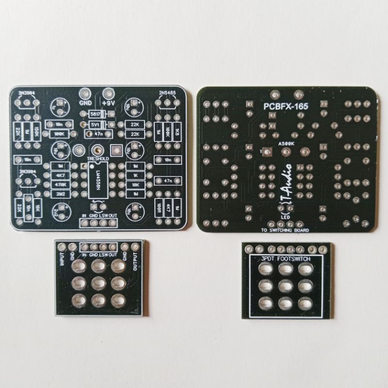 T-Audio PCBFX-165 Based on MXR Noise Gate Guitar Effect Pedal DIY PCB 1590B